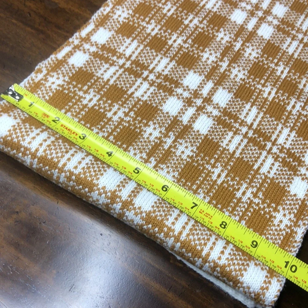 TIMBERLAND Plaid Flat Knit Scarf NWT